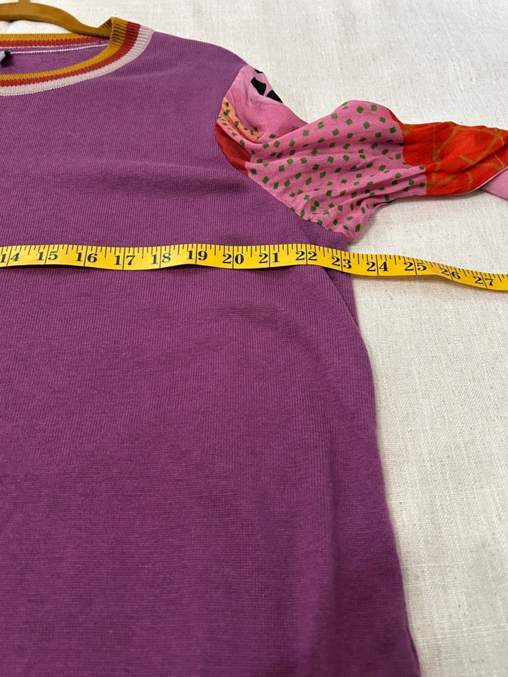 Bl^nk London Sweater Women’s XL Purple Bohemian Crewneck Pullover - Picture 10 of 16